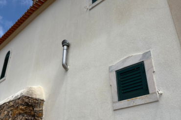 Fotografia de lavagem de fachadas antes